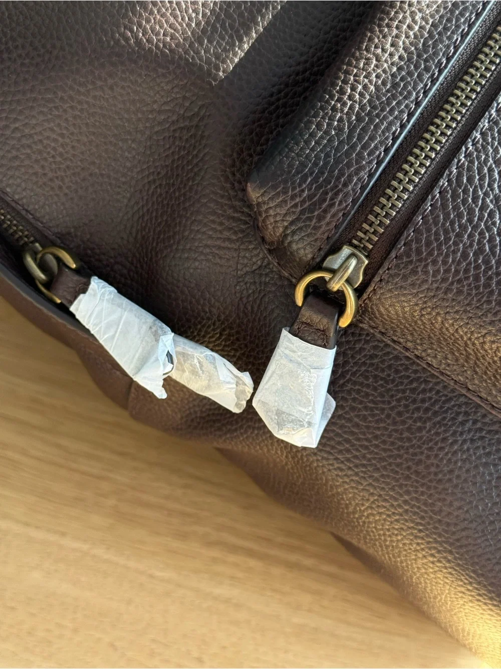 Polo Ralph Lauren Pebbled Leather Backpack. New with tags